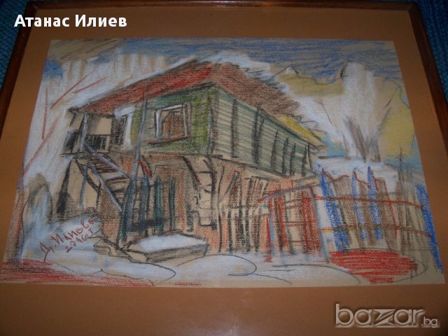 "Шарената къща" худ. Десислава Илиева, снимка 2 - Картини - 13368299