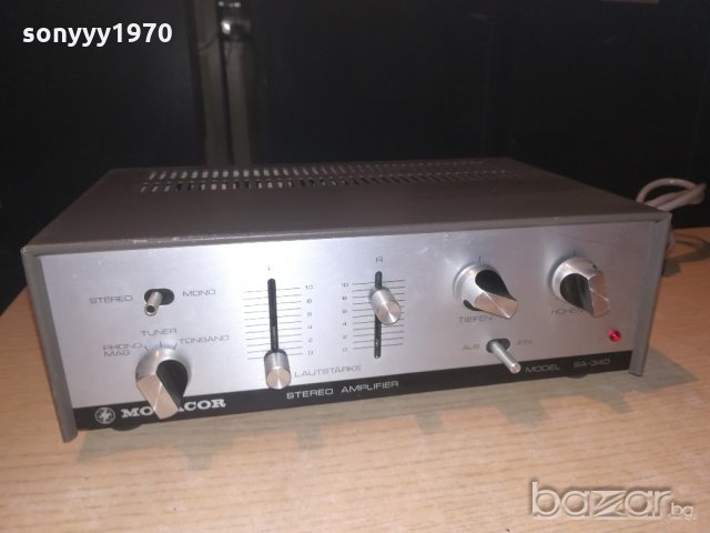 monacor stereo amplifier-внос швеицария