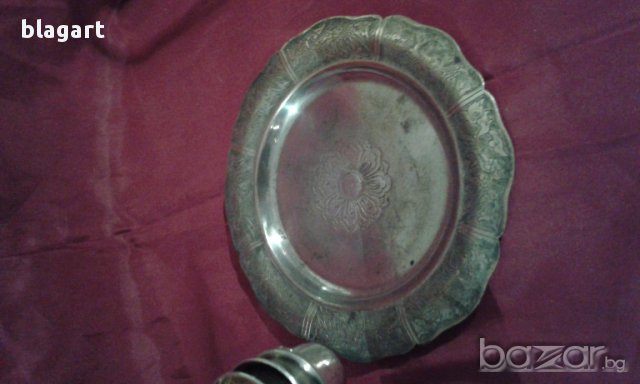Стар посребрен сервиз-Русия,чашки,павур, снимка 2 - Антикварни и старинни предмети - 12979144