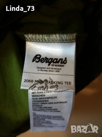 Мъж.тениска-"Bergans"/памук+ликра/,цвят-маслено зелен/олива/. Закупена от Германия., снимка 5 - Тениски - 21859428