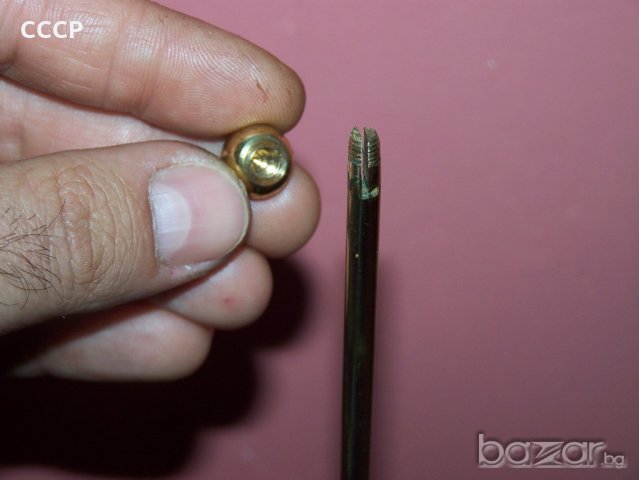 Стари месингови настолни пилони за знаме, снимка 4 - Други ценни предмети - 18586311