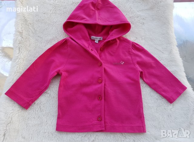 Тъничка жилетка с качулка 0-3 месеца