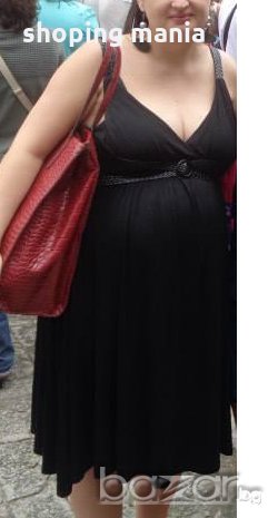 лятна рокля за бременни с кожени елементи, снимка 3 - Дрехи за бременни - 18205048