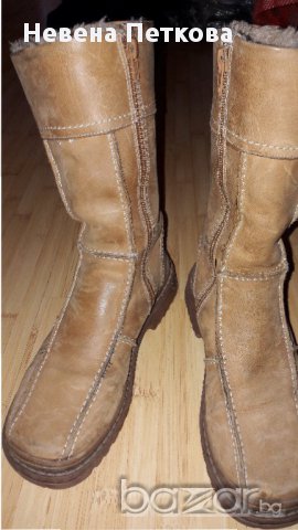 Велурени ботуши с вътрешна кожа р-р 35, снимка 4 - Дамски ботуши - 12015708