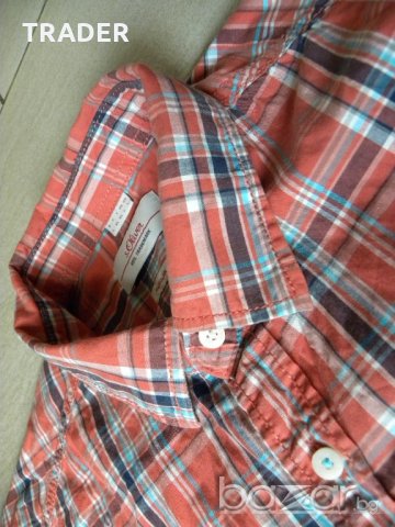 Мъжка риза S OLIVER, размер L, 100% памук, снимка 8 - Ризи - 18786148