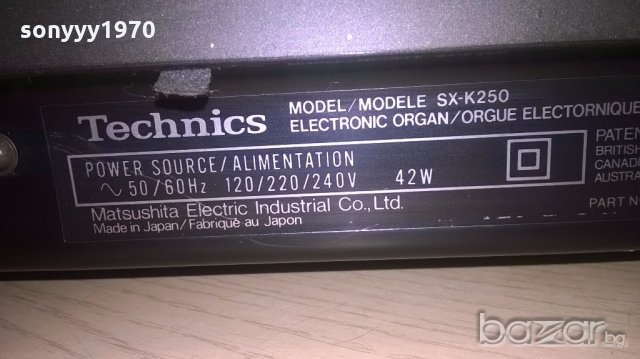 technics sx-k250-electronic organ-made in japan-внос швеицария, снимка 16 - Синтезатори - 19356449