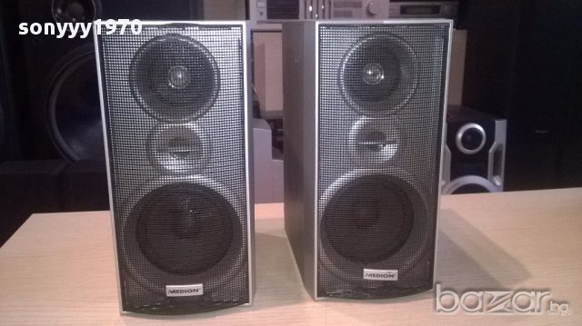 Medion 2бр тонколони 24/19/12см-внос швеицария, снимка 2 - Тонколони - 14443914