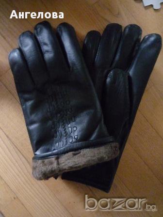 ПРОМО Много топли мъжки ръкавици естествена кожа 01 