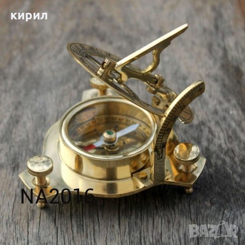 МЕСИНГОВ КОМПАС СЪС СЛЪНЧЕВ ЧАСОВНИК, снимка 7 - Други - 21689099