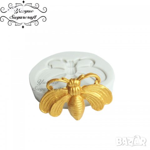 Малко насекомо пеперуда силиконов молд калъп форма украса декорация торта глина шоколад