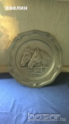 стара викторианска чиния за стена, снимка 1 - Антикварни и старинни предмети - 20250828
