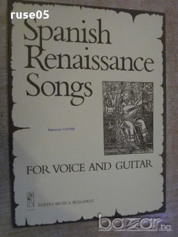 Книга "Spanish Renaissance Songs for voice and guitar"-40стр