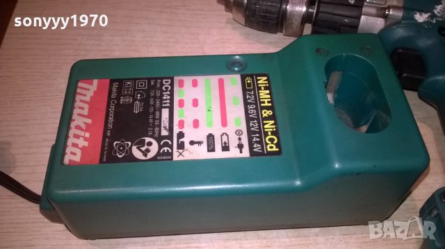 makita-профи комплект-винтоверт+зарядно+батерия-от финландия, снимка 7 - Винтоверти - 22968486