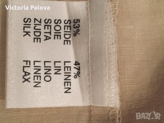 Супер рокля коприна(53%) и лен(47%), снимка 8 - Рокли - 25479897