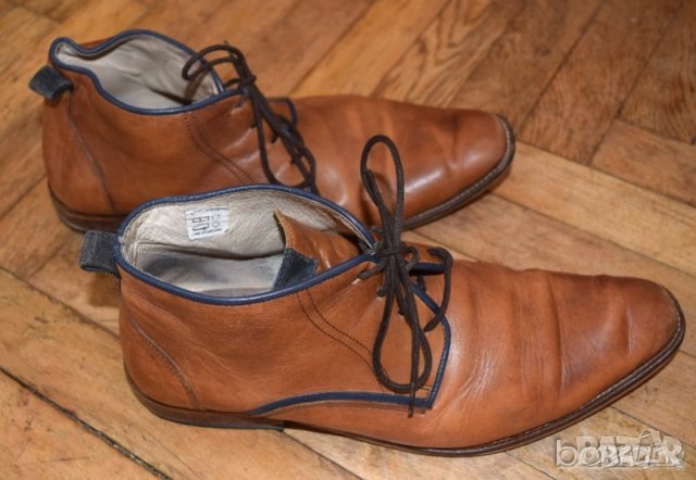 Jones BootMaker мъжки кожени обувки кафеви естествена кожа , снимка 2 - Ежедневни обувки - 23449250