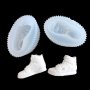 3D чифт спортни обувки кецове силиконов молд форма декорация торта фондан шоколад гипс сапун и др, снимка 1 - Форми - 25618020