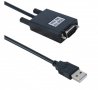 Кабел с конвертор RS232 9pin(м)/USB-A 2.0(м) 1m, снимка 1 - Кабели и адаптери - 21218754