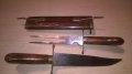 India-ретро колекция-нож и вилица в кания 45см-внос швеицария, снимка 2