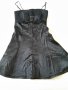 Черна сатенена рокля - размер bg 42 ,36 eu / S / 
