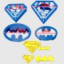 форми пластмасови 4бр. резци резец форма герои Батман Супермен за фондан шоколад тесто сладки мъфини, снимка 2