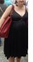 лятна рокля за бременни с кожени елементи, снимка 3