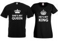 тениски за двоики "моят крал и моята кралица" , снимка 1 - Тениски - 13384862