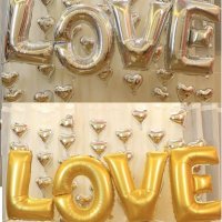 100 см LOVE  балони фолио фолиев за парти Свети Валентин празник, снимка 1 - Романтични подаръци - 18649154