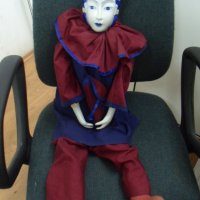 № 3211 стара порцеланова кукла   - порцелан ,текстил   - височина 74 см , снимка 5 - Други ценни предмети - 25974430