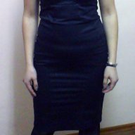 Класическа малка черна рокля изчистен дизайн с цепка отзад вечерна официална рокля бална черна рокля, снимка 6 - Рокли - 14255073