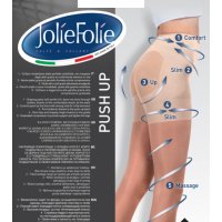 Jolie Folie 40den черен,телесен италиански прозрачен коригиращ чорапогащник бразилско дупе 40-85кг , снимка 4 - Бельо - 19870850