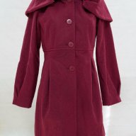 Дамско палто във вишнав цвят марка Maya Zanotti	, снимка 1 - Палта, манта - 18233726