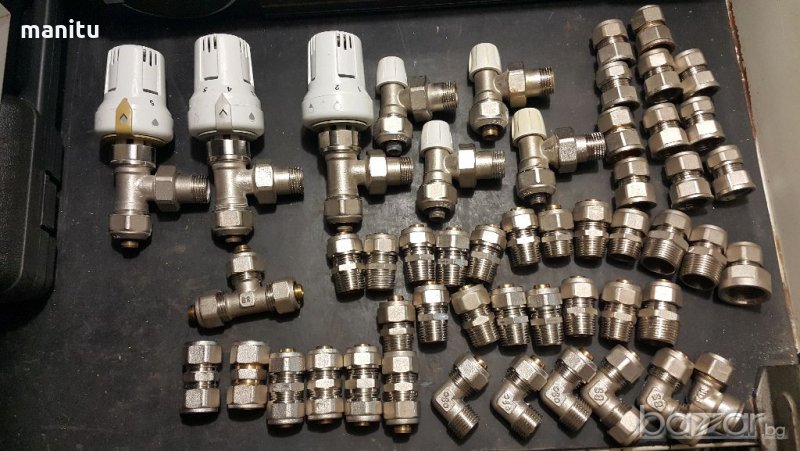 Термоглави и фитинги за бяла тръба 20мм, снимка 1