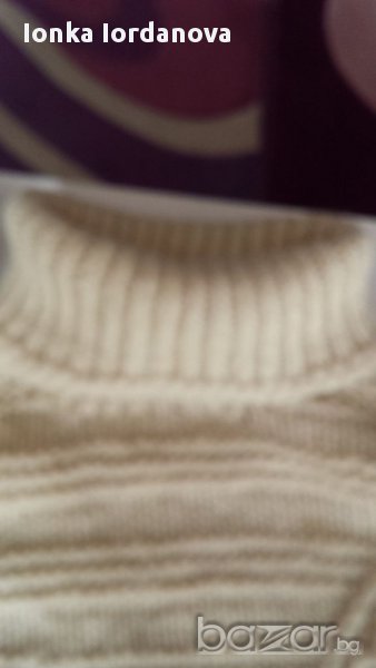 Зимен пуловер-поло, размер М, снимка 1