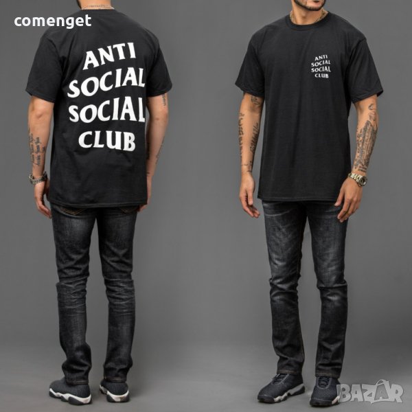  ХИТ! Мъжка тениска с ANTI SOCIAL CLUB принт! Бъди различен, поръчай с твоя идея! , снимка 1
