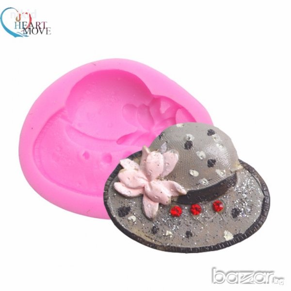 Дамска шапка Капела силиконов молд форма за фондан украса торта декорация шоколад, снимка 1