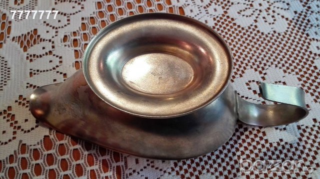 Старинен посребрен съд сосиера WMF, снимка 5 - Антикварни и старинни предмети - 19615222