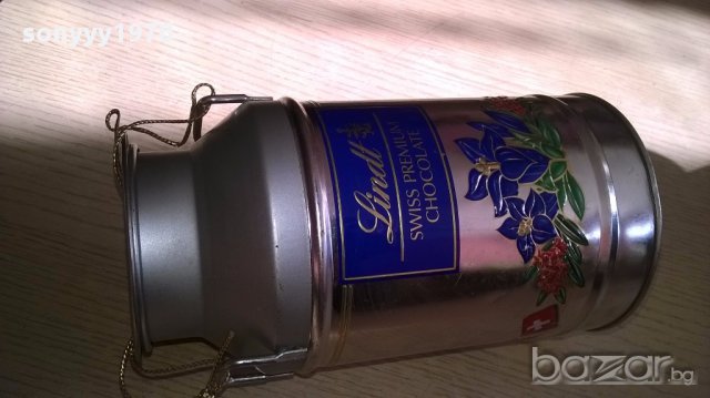 Lindt swiss made-17x10см-алуминиева кутия-внос швеицария, снимка 3 - Антикварни и старинни предмети - 16897705