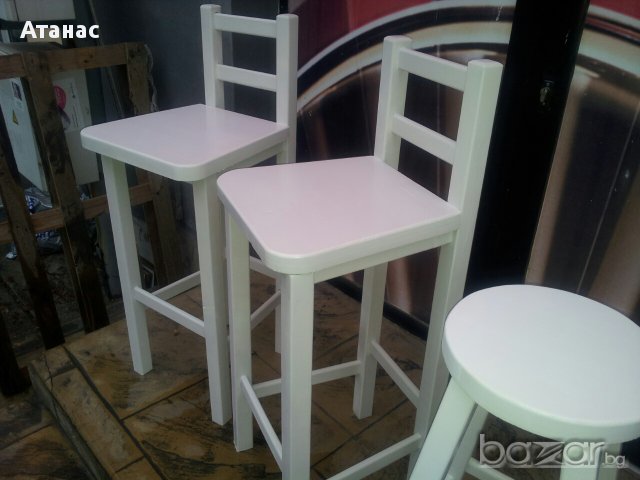 Бар столове с облегалка, снимка 3 - Столове - 14758258