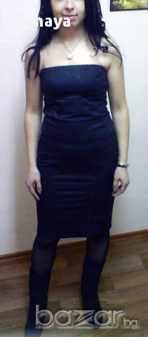 Класическа малка черна рокля изчистен дизайн с цепка отзад вечерна официална рокля бална черна рокля, снимка 6 - Рокли - 14255073