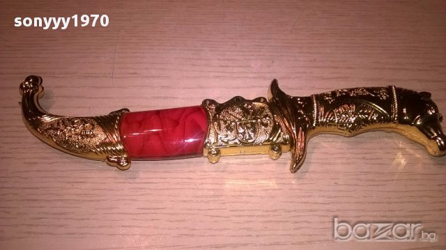 Красив нож за украса/колекция-22/6см-внос швеицария, снимка 11 - Антикварни и старинни предмети - 16097292
