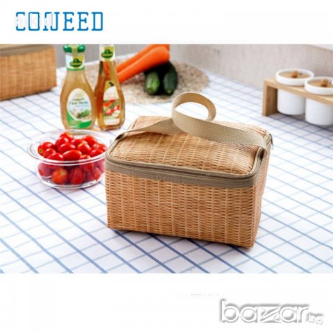 термо хладилна чанта чантичка на имитация кошница за път идеална за детска кухня пюрета пикник, снимка 2 - Други - 21404459