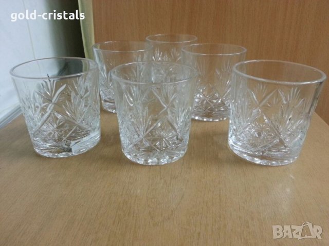  кристални чаши , снимка 2 - Антикварни и старинни предмети - 24766364