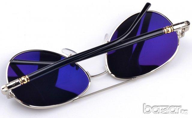 Слънчеви Очила  Aviator (SILVER), снимка 6 - Слънчеви и диоптрични очила - 8495420