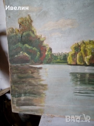 стара картина-пейзаж, снимка 3 - Картини - 23041321