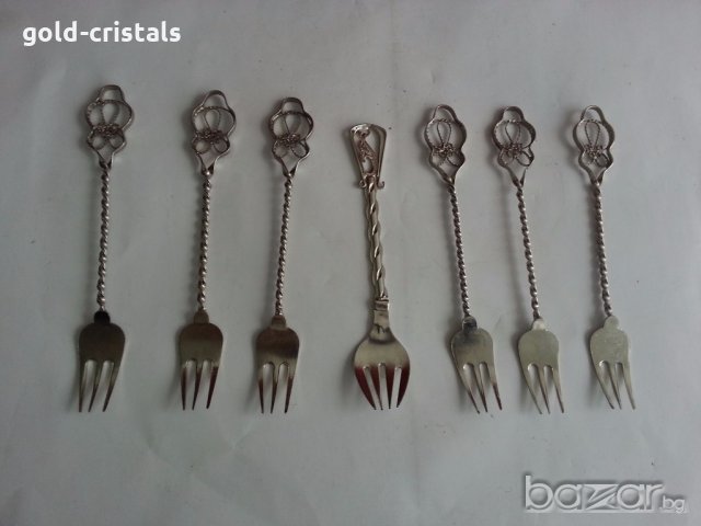 Вилици вилички  филигран, снимка 3 - Антикварни и старинни предмети - 20415663
