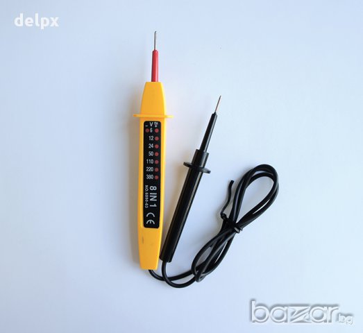 Тестер на напрежение 8в1 6-380VAC/VDC