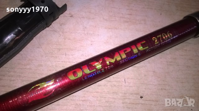 Телескоп, изработен от стъклопласт с керамични водачи. Дължина - 2.7м., снимка 4 - Въдици - 25376081