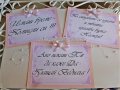 Табели със забавни текстове за сватба - розово, снимка 1 - Сватбени аксесоари - 21444851