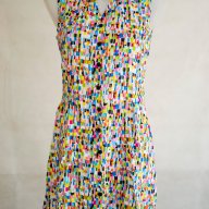 Многоцветна къса лятна рокля - XS, снимка 2 - Рокли - 17190516