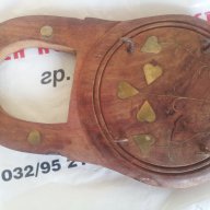 закачалка стара с бронзови набивки и форма на катинар, снимка 3 - Антикварни и старинни предмети - 12365504